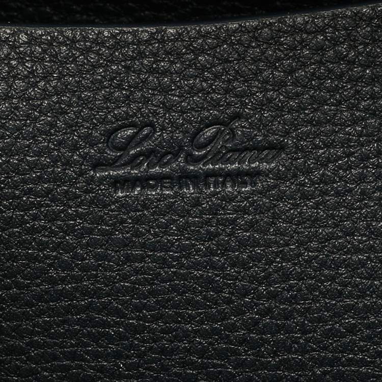 Pre Owned Loro Piana Loom L25 Black Leather Bag