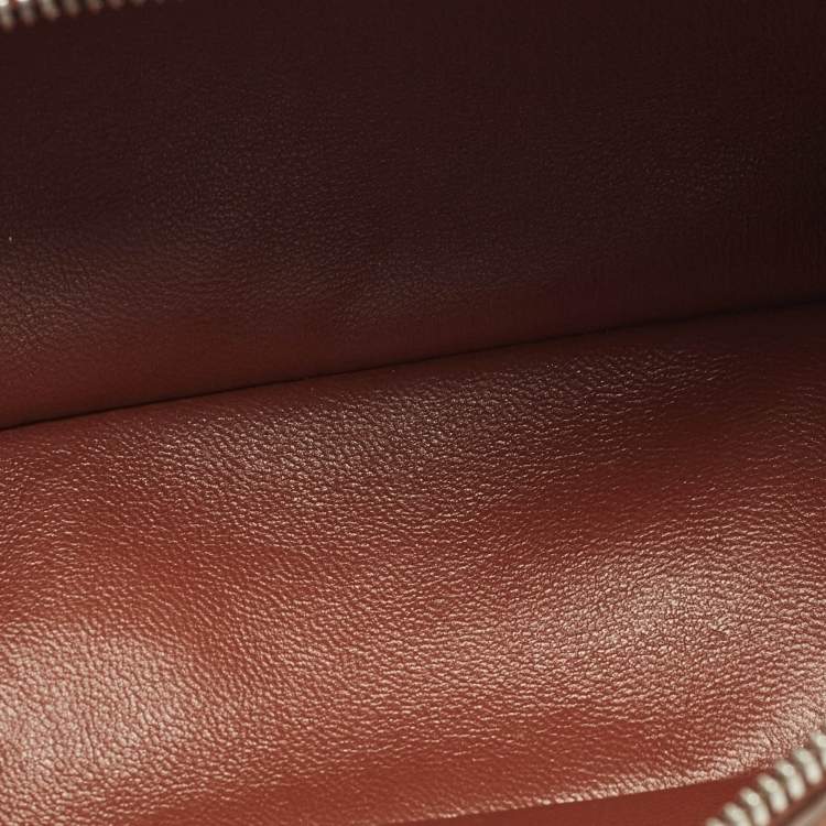 Pre Owned Loro Piana Extra Pocket L19 Brown Leather Pouch