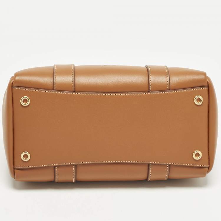 Pre Owned Loro Piana Loom L25 Warm Tan Leather Bag