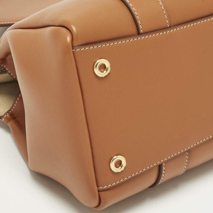 Pre Owned Loro Piana Loom L25 Warm Tan Leather Bag