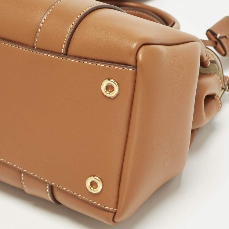 Pre Owned Loro Piana Loom L25 Warm Tan Leather Bag