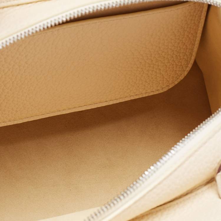 Pre Owned Loro Piana Multicolor Grained Leather Micro Sesia Tote