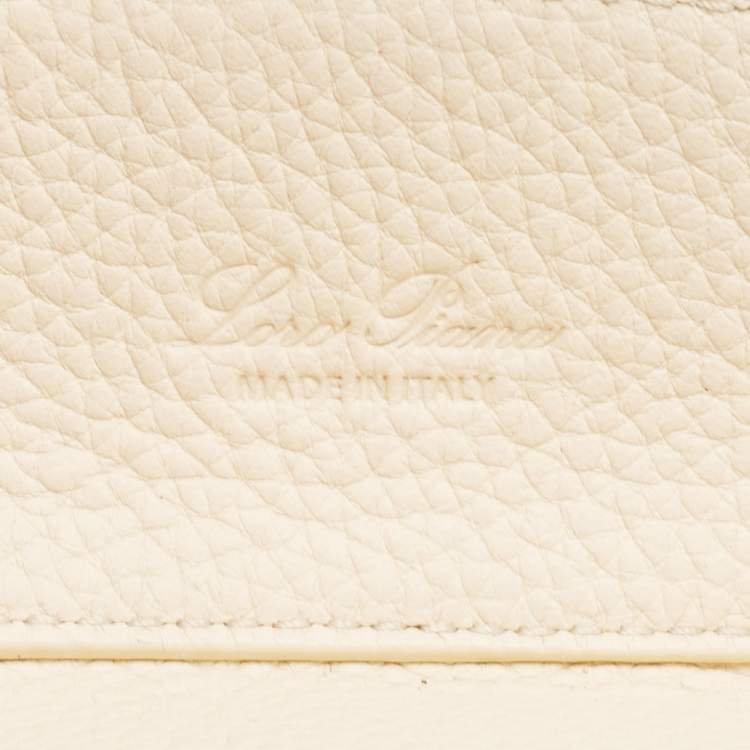 Pre Owned Loro Piana Multicolor Grained Leather Micro Sesia Tote