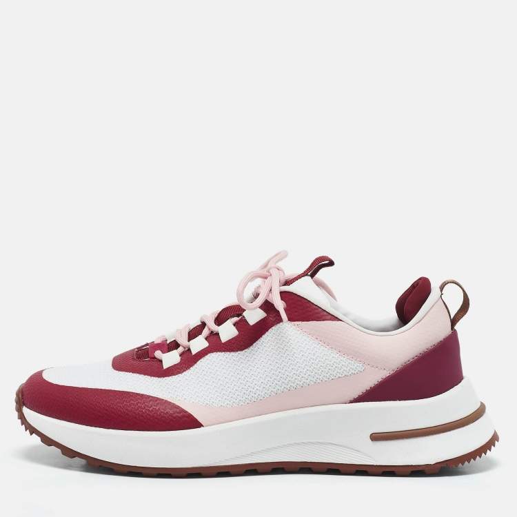 Pre Owned Loro Piana Multicolor Knit Fabric Week End Walk Sneakers Size 38