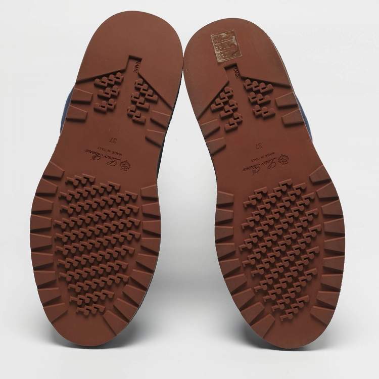 Pre Owned Loro Piana  walk Size 37 Blue Fabric and Nylon Snow Boots