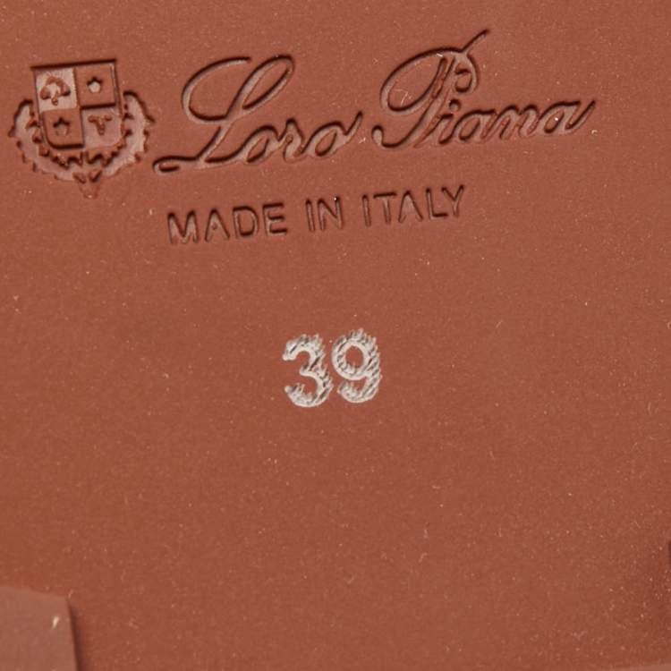 Pre Owned Loro Piana Two Tone Suede and Neoprene My Wind Sneakers Size 39
