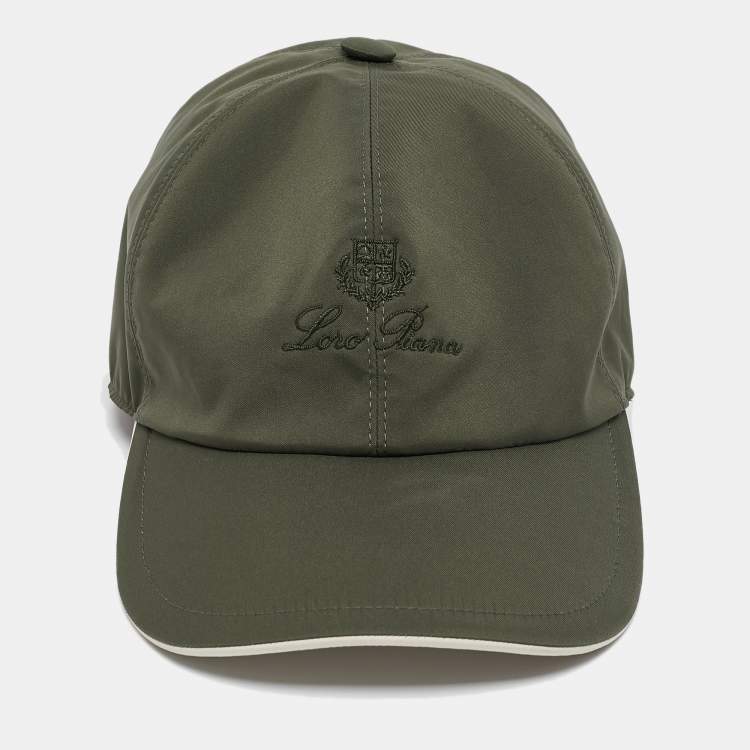 Pre Owned Loro Piana Green Synthetic Baseball Cap S