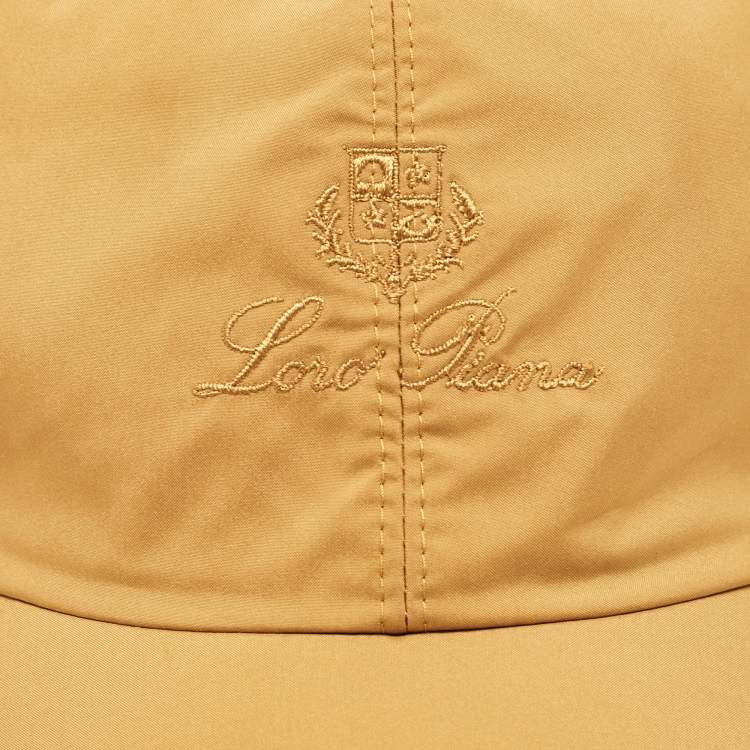 Pre Owned Loro piano Yellow Microfibre-Storm System Baseball Cap S