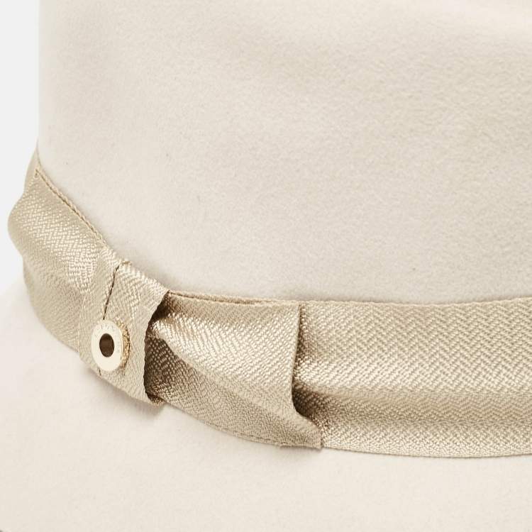 Pre Owned Loro Piano Light Grey Cashmere Blend Hat M