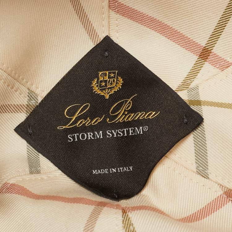 Pre Owned Loro Piana Logo Embroidered Polyester Strom System Baseball Cap S