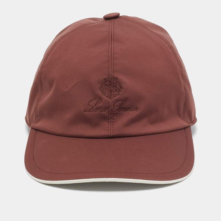 Pre Owned Loro Piana Logo Embroidered Polyester Strom System Baseball Cap S