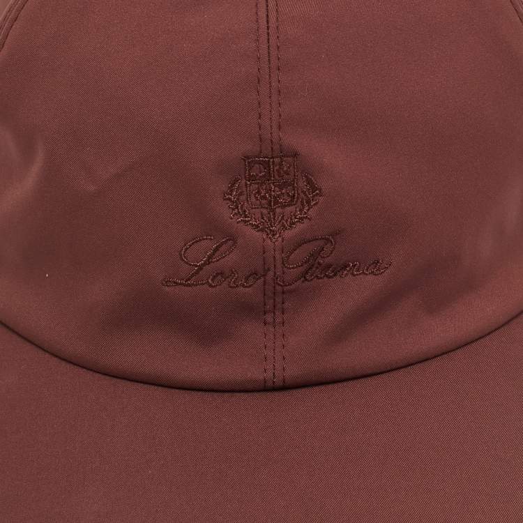 Pre Owned Loro Piana Logo Embroidered Polyester Strom System Baseball Cap S