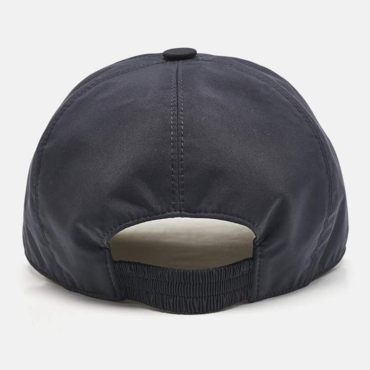 Pre Owned Loro Piana Blue Logo Embroidered Polyester Strom System Baseball Cap S