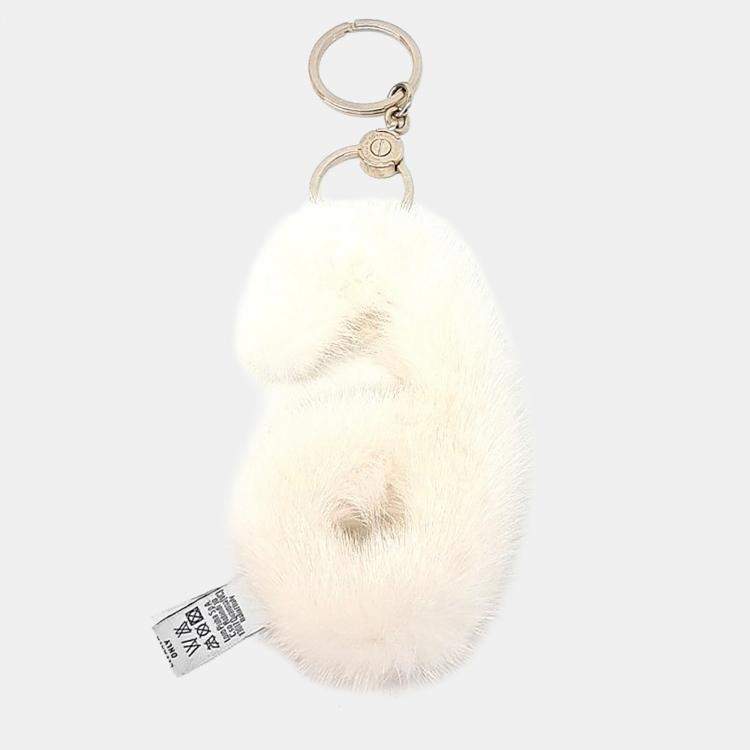 Pre Owned Loro Piana Mink Keychain and Bag Charm