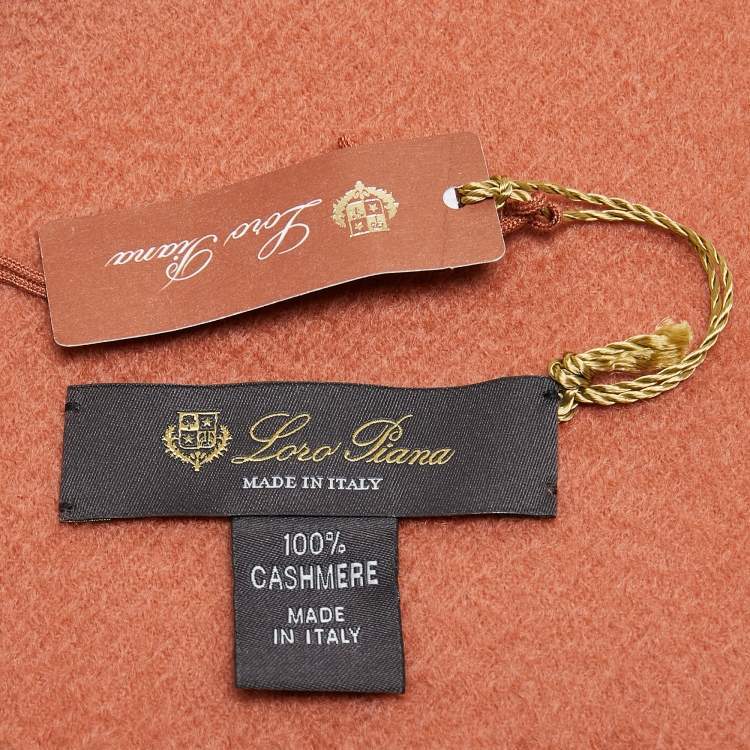 مملوكة مسبقًا Loro Piana Blush Pink Cashmere Muffler 