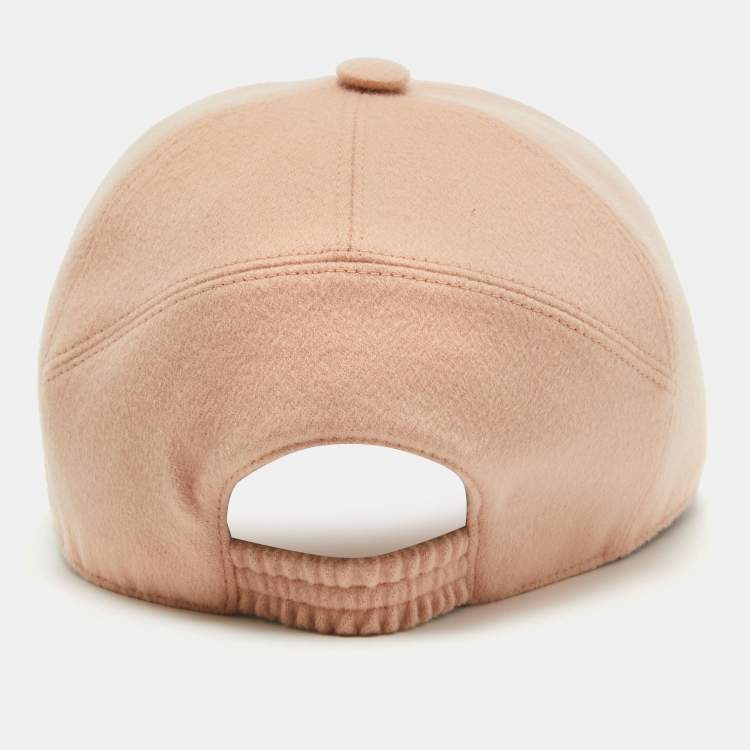 Pre Owned Loro Piana Pink Cashmere Storm System Baseball Cap M