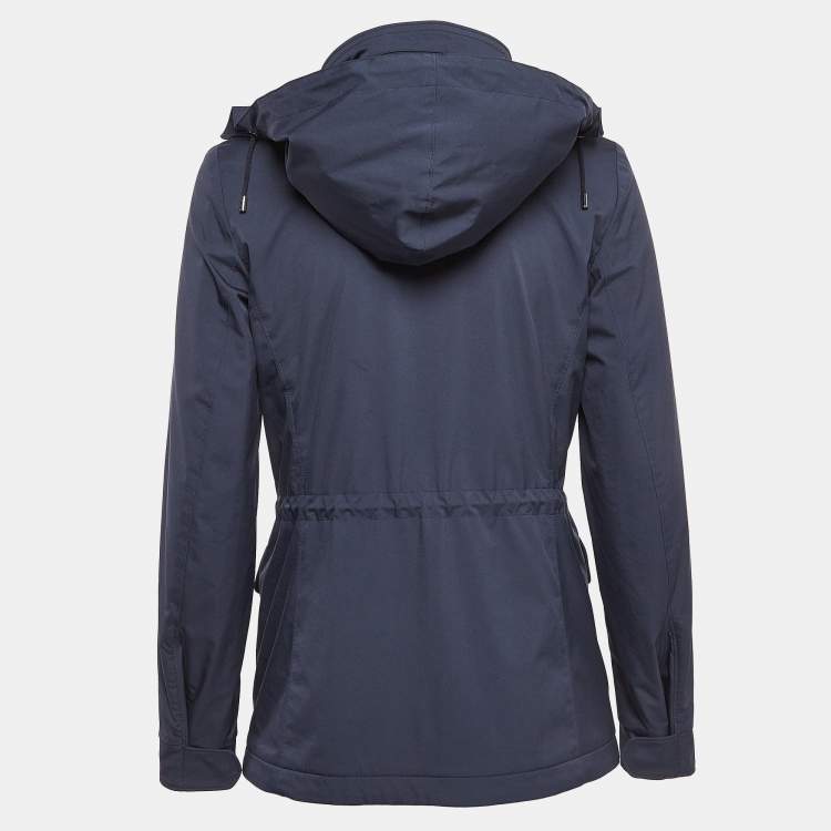 Pre Owned Loro Piana Blue Technical Nylon Windmate Traveller Jacket S