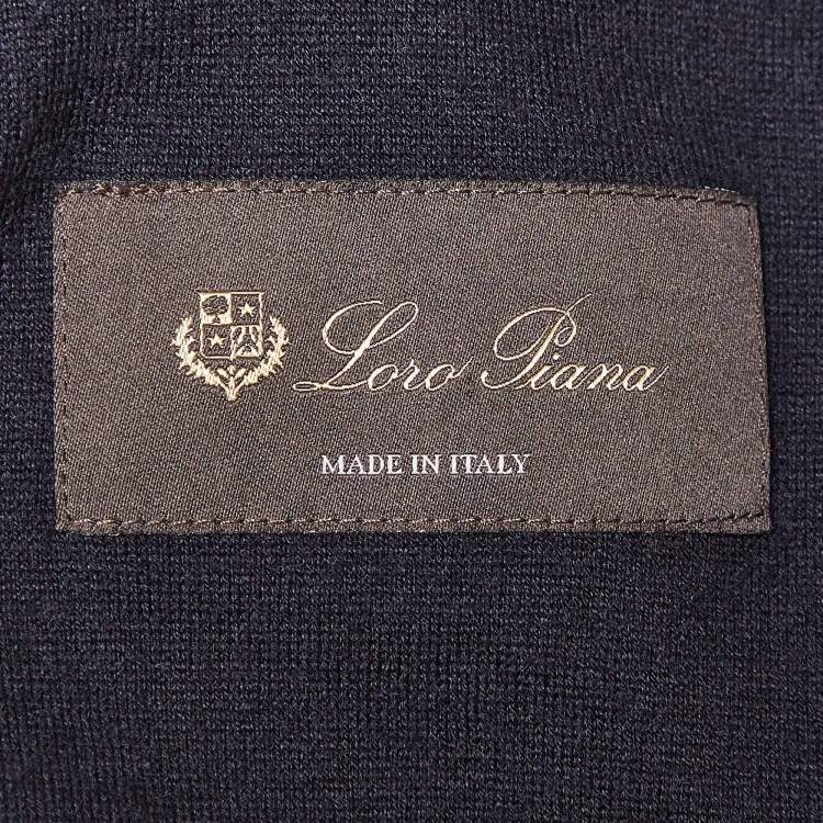 Pre Owned Loro Piana Blue Technical Nylon Windmate Traveller Jacket S