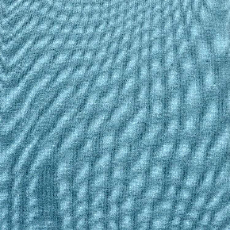 مملوكة مسبقًا Loro Piana Blue Rib Knit Silk Blend Sweater M