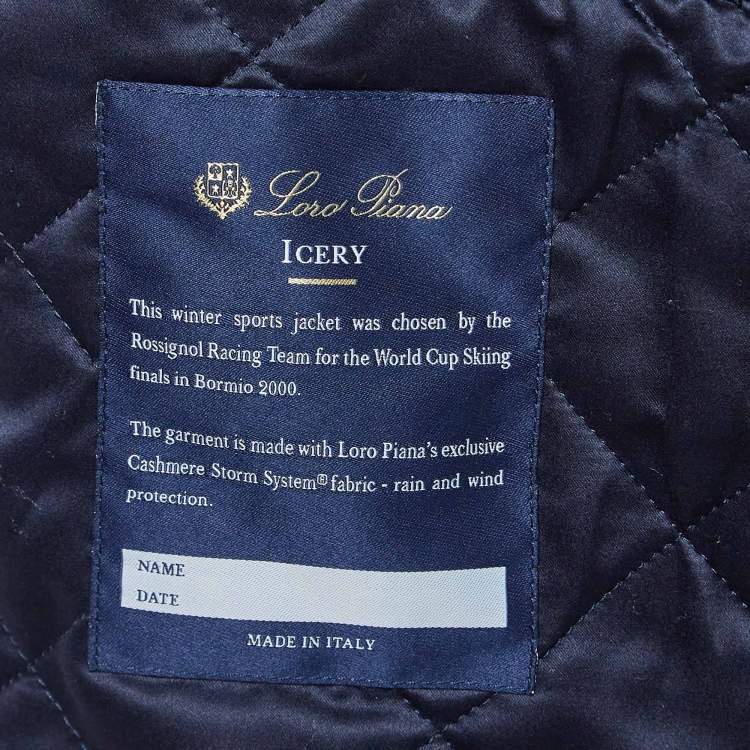 Pre Owned Loro Piana Navy Blue Cashmere Detachable Hood Zip-Up Jacket XS