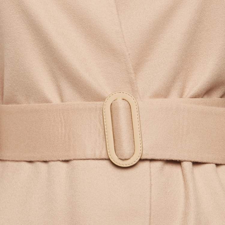 Pre Owned Loro Piana Brown Cashmere Open Front Jacket M