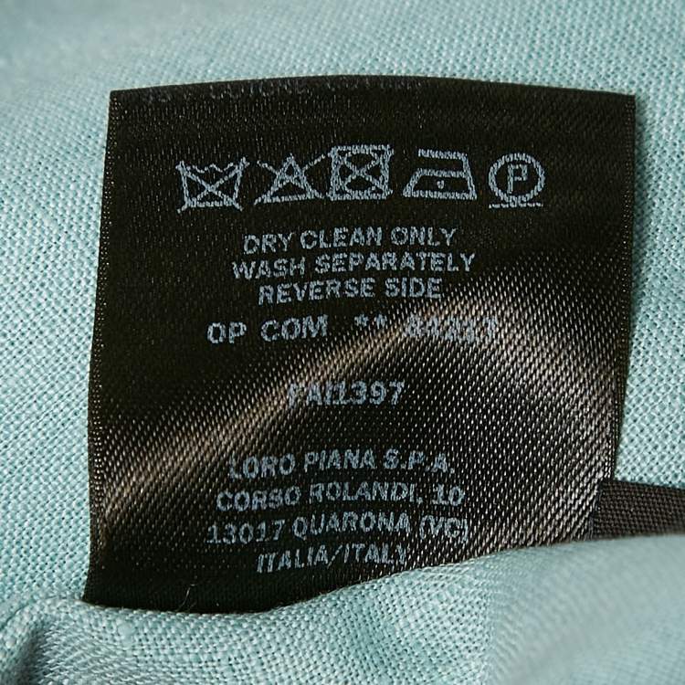 Pre Owned Loro Piana Green Linen Bomber Jacket and Joggers Set XS/S