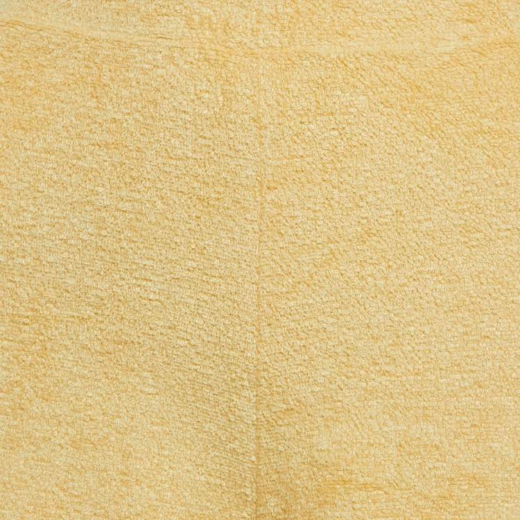 Pre Owned Loro Piana Yellow Terry Shorts M