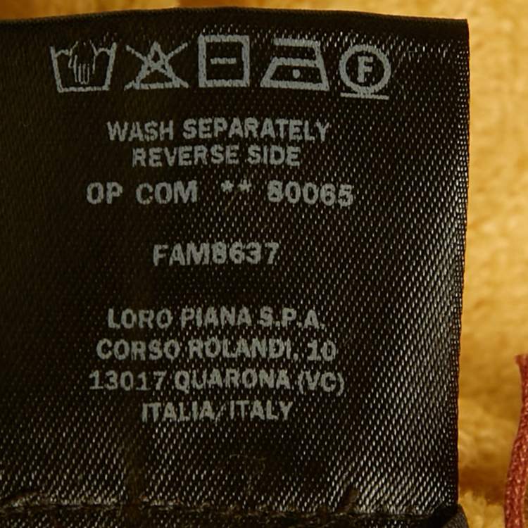 Pre Owned Loro Piana Yellow Terry Shorts M