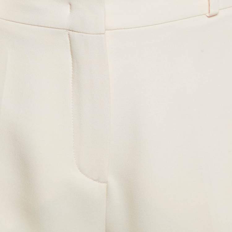 Pre Owned Loro Piana Light Pink Straight Leg Trousers M
