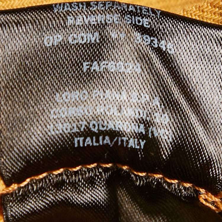 Pre Owned Loro Piana Mustard Yellow Denim Jeans M