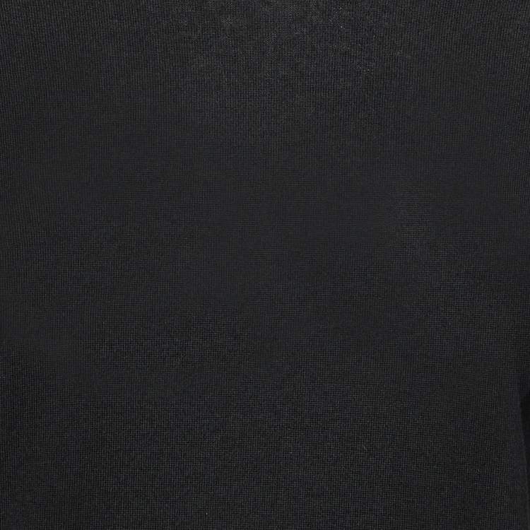 Pre Owned Loro Piana Black Cashmere Turtle Neck Sweater L