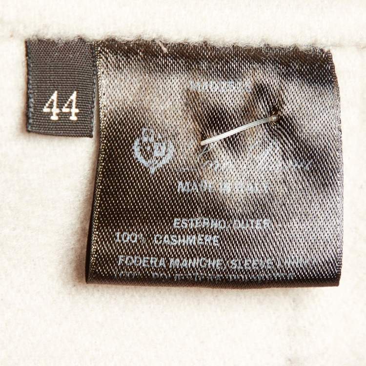 Pre Owned Loro Piana Pink Cashmere Single breasted Coat M