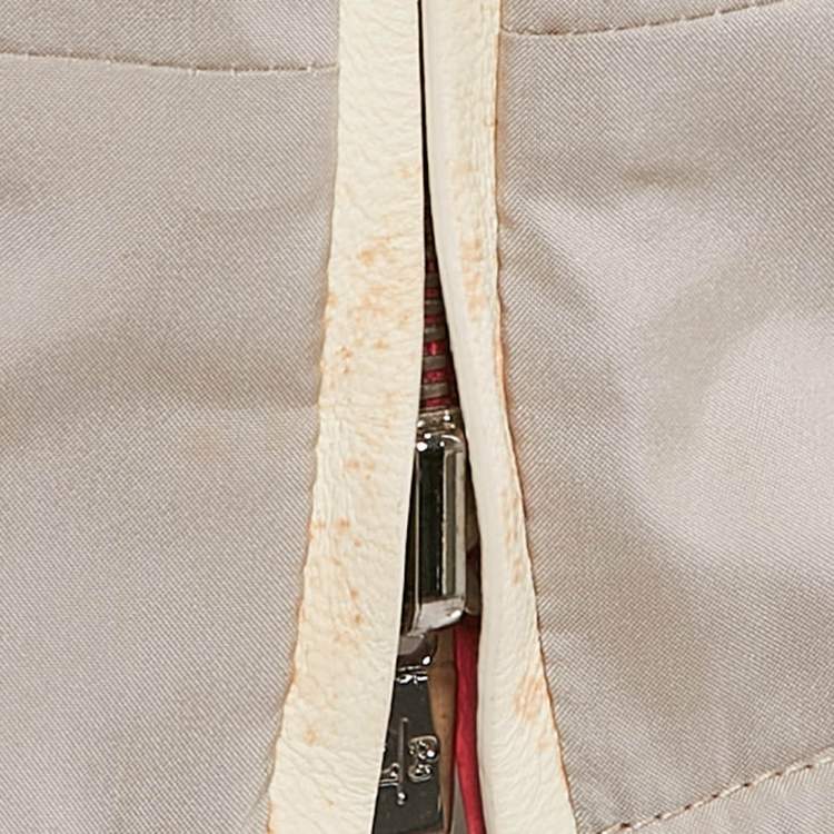 Pre Owned Loro Piana Beige Synthetic Zip-Up Strom System Reversible Hoodie Jacket M