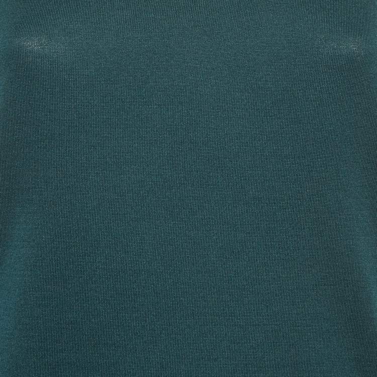 Pre Owned Loro Piana Blue Silk Blend Knit Sleeveless Top M