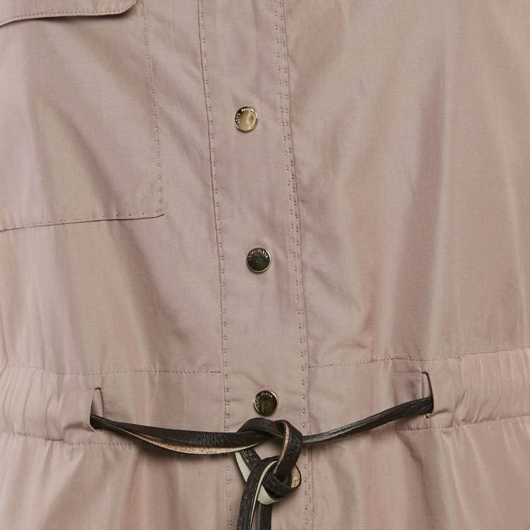 مملوكة مسبقًا Loro Piana Pink Cotton Short Dress M