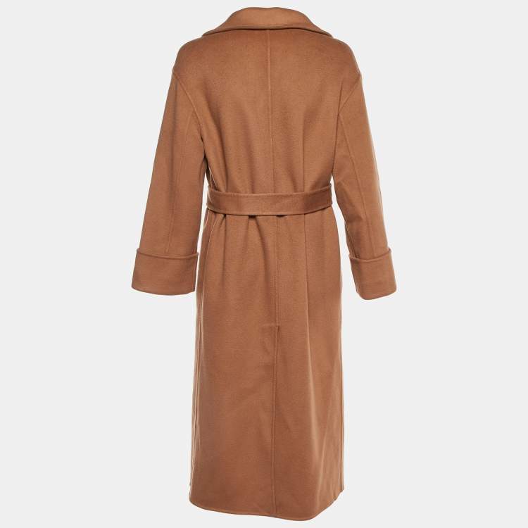 Pre Owned Loro Piana Brown Baby Cashmere Belted Long Coat S