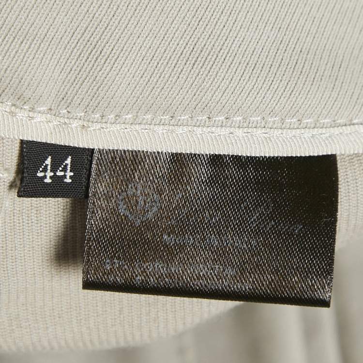 Pre Owned Loro Piana Grey Cotton Slim Fit Trousers M