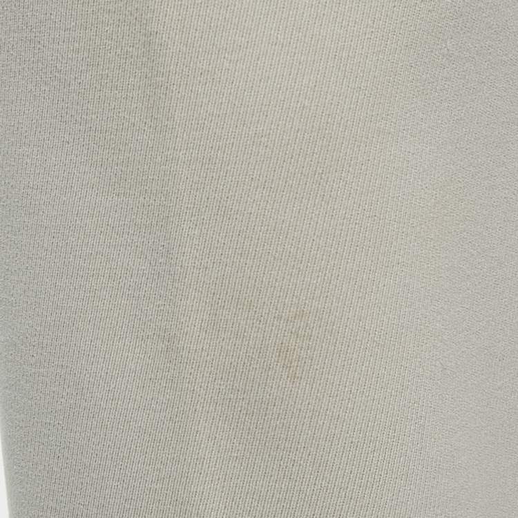 Pre Owned Loro Piana Grey Cotton Slim Fit Trousers M