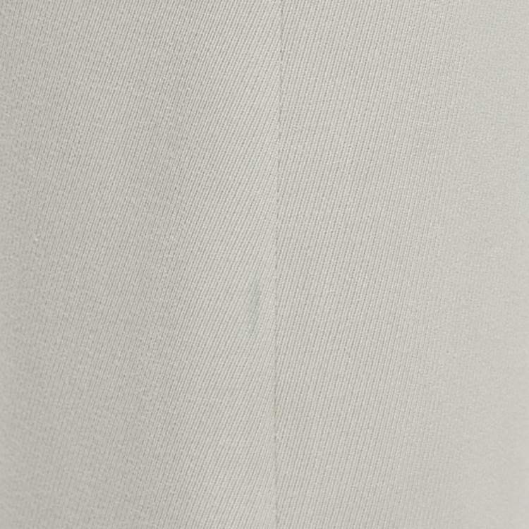 Pre Owned Loro Piana Grey Cotton Slim Fit Trousers M
