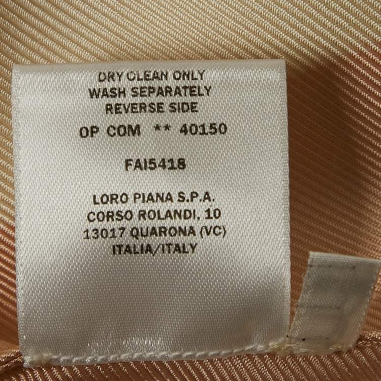 Pre Owned Loro Piana Multicolor Silk Long Sleeve Top M