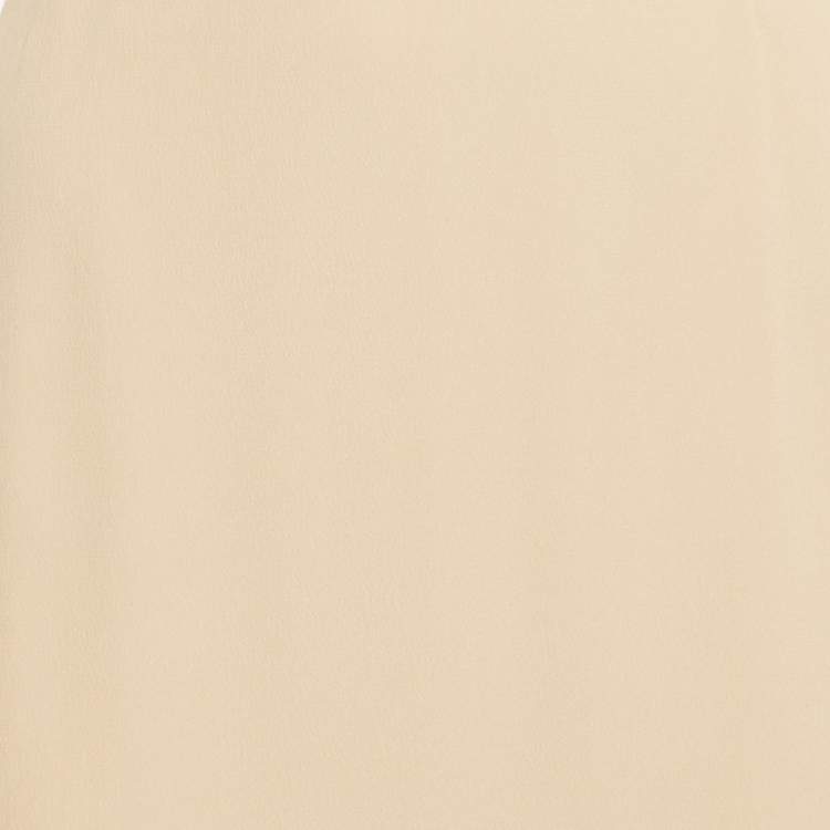 Pre Owned Loro Piana Beige Silk Maxi Skirt S