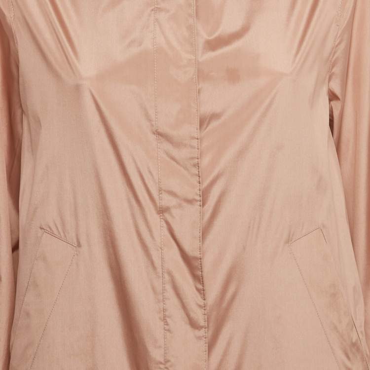 Pre Owned Loro Piana Blush Pink Silk Blend Travelers Jacket M  