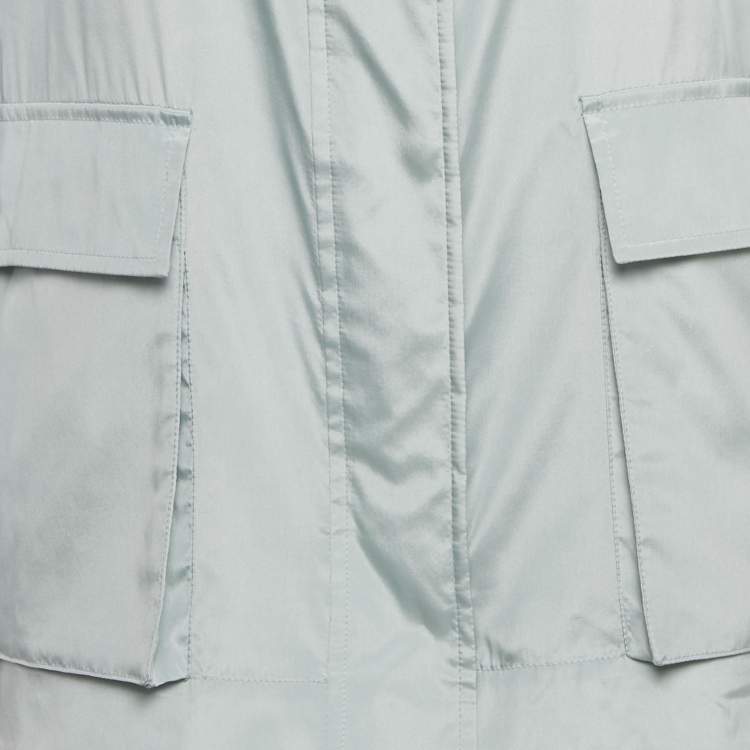 مملوكة مسبقًا Loro Piana Light Blue Silk Voyager Jacket S