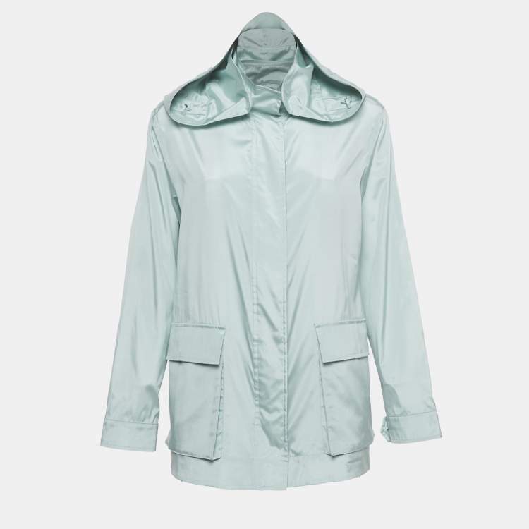 مملوكة مسبقًا Loro Piana Light Blue Silk Voyager Jacket S