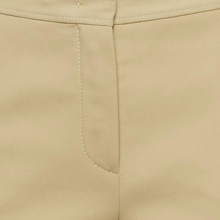 Pre Owned Loro Piana Beige Cotton Straight Leg Trouser S