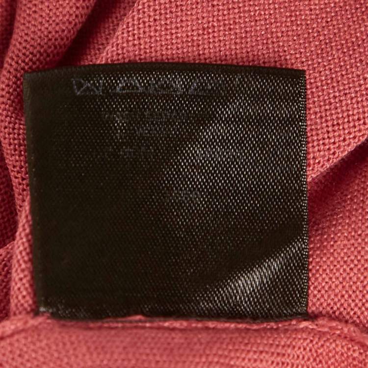 Pre Owned Loro Piana Pink Silk Knit Crewneck Sweater S