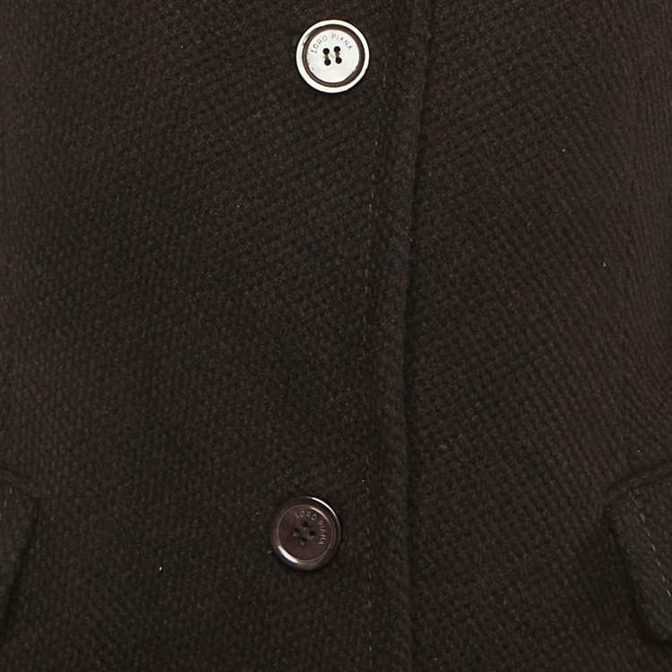 مملوكة مسبقًا معطف لورو بيانا كشمير بني طويل كبير