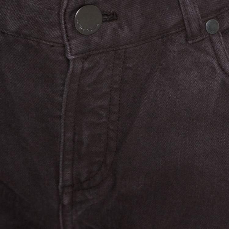 Pre Owned Loro Piana Brown Denim Straight Fit Jeans M