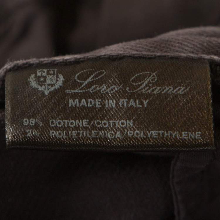 Pre Owned Loro Piana Brown Denim Straight Fit Jeans M