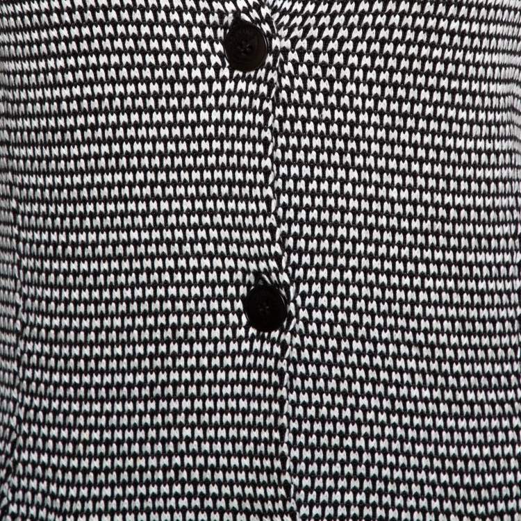 Pre Owned Loro Piana Brown Silk & Cotton Knit Button Front Cardigan S